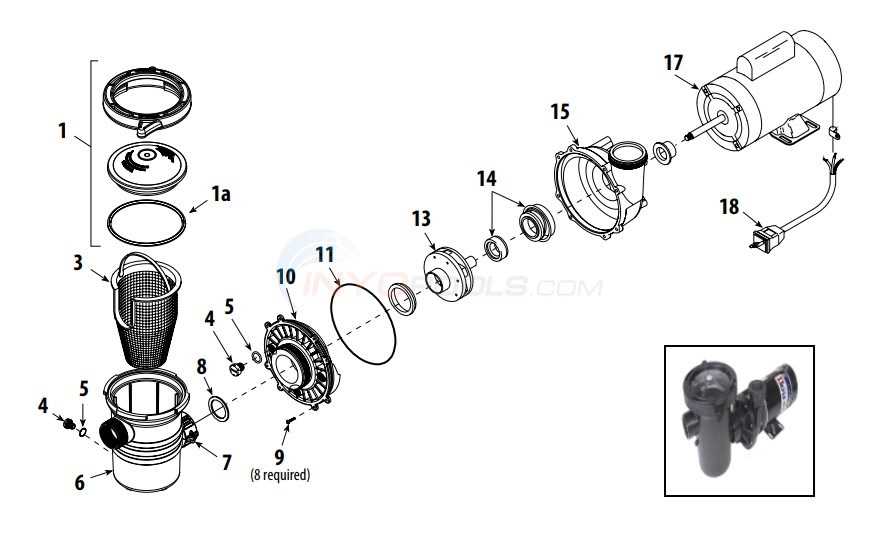 above ground pool pump parts diagram