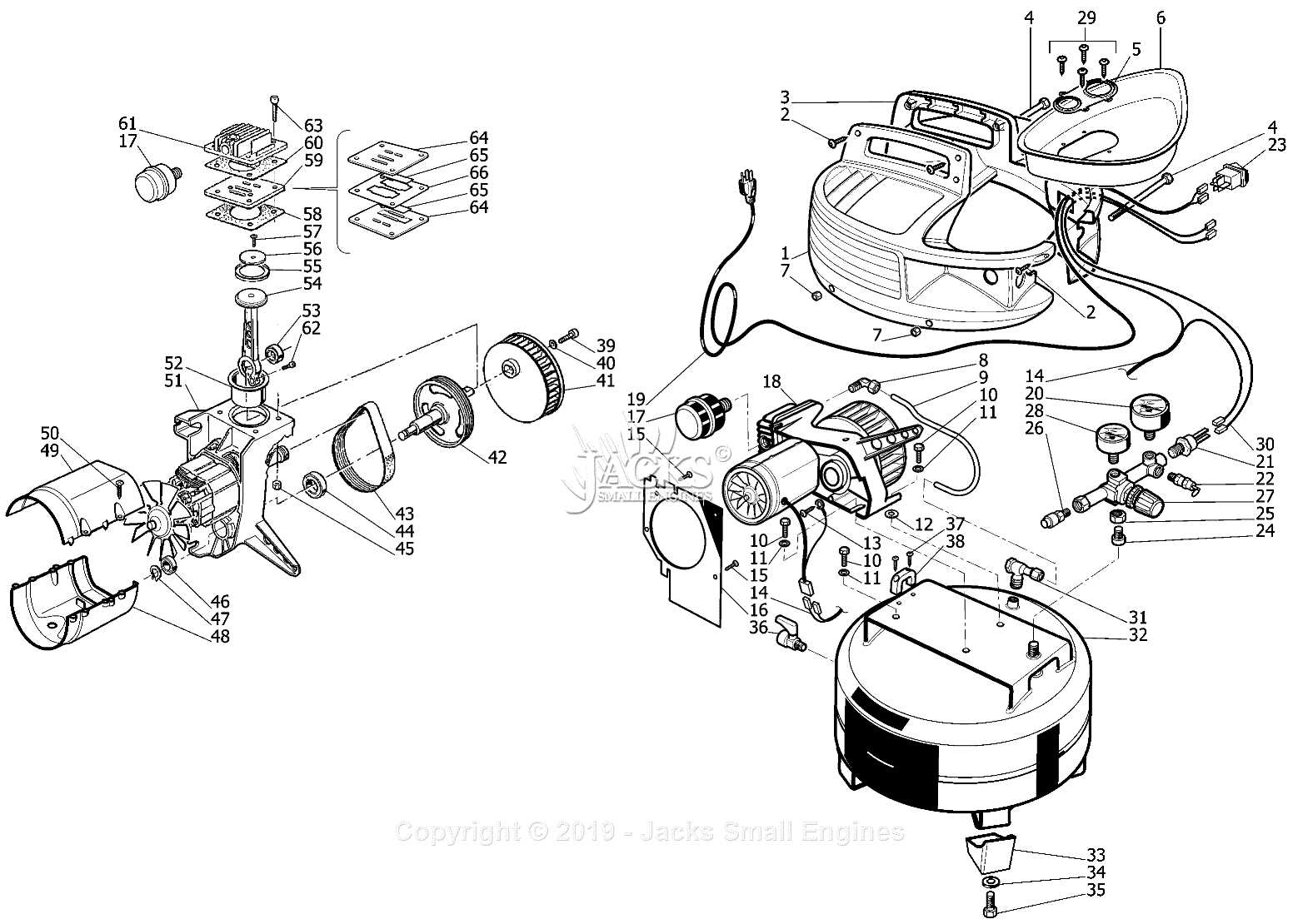 air compressor pressure switch parts diagram