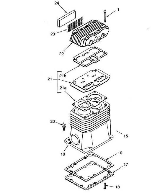 air compressor pump parts diagram