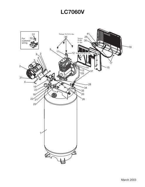 air cylinder parts diagram