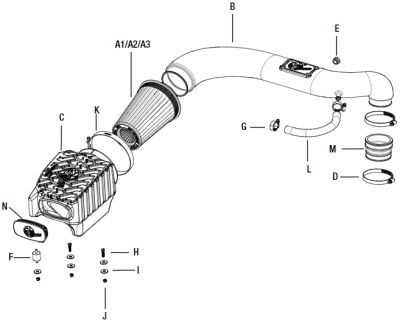 air intake parts diagram