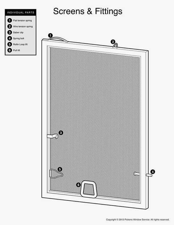 aluminum window parts diagram