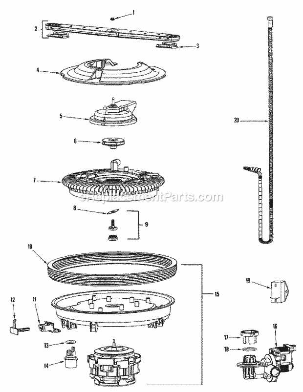 amana dishwasher parts diagram