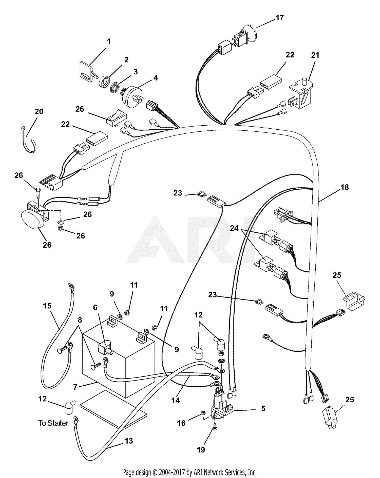 ariens 1028 parts diagram