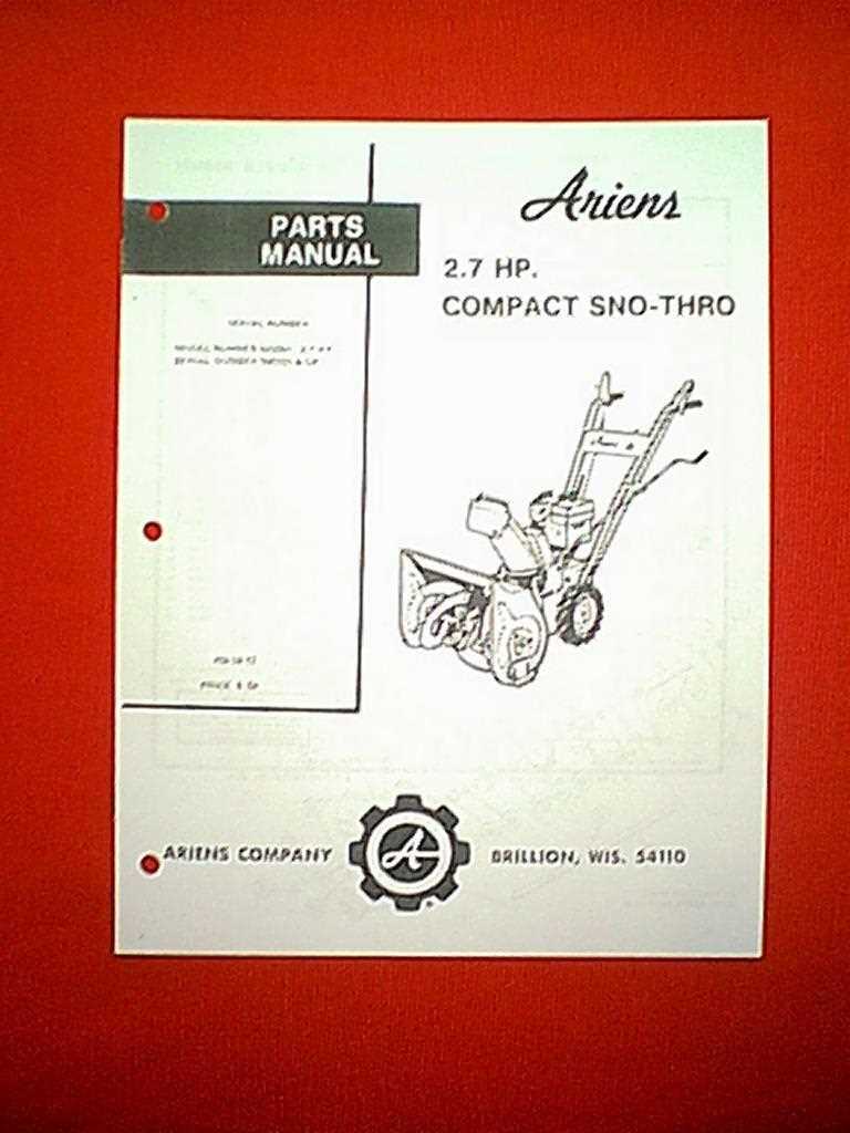 ariens compact 24 parts diagram