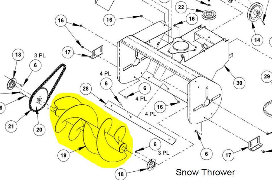 ariens snow blower parts diagram