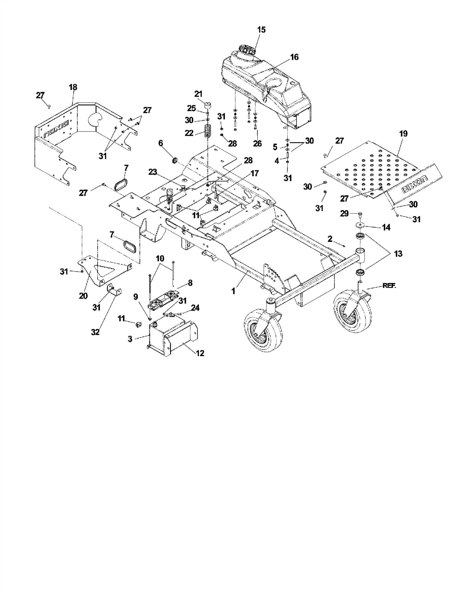 ariens zero turn parts diagram