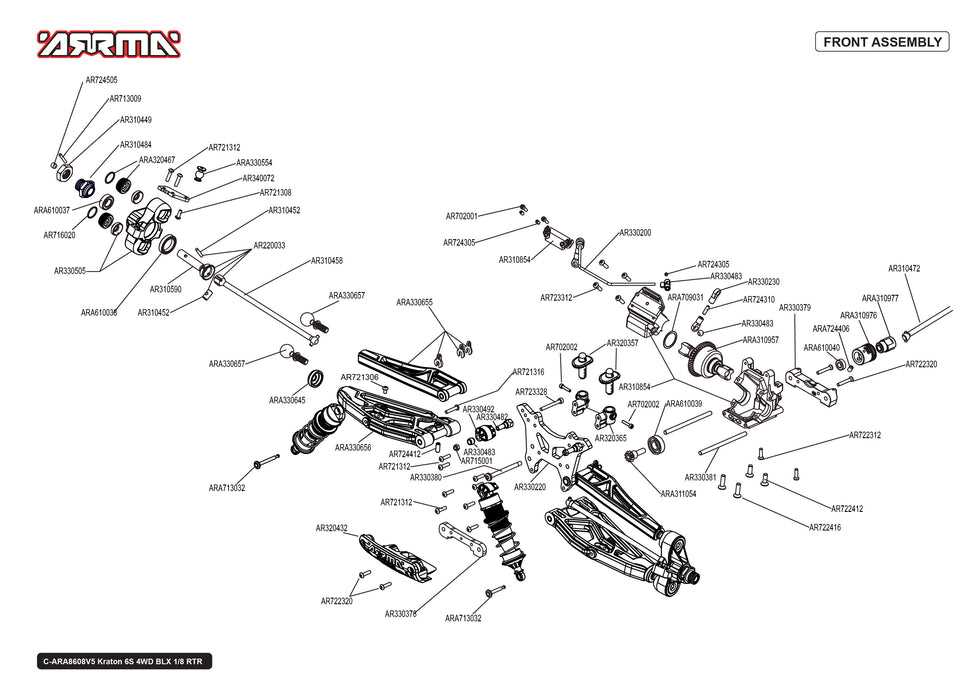 arrma fireteam parts diagram