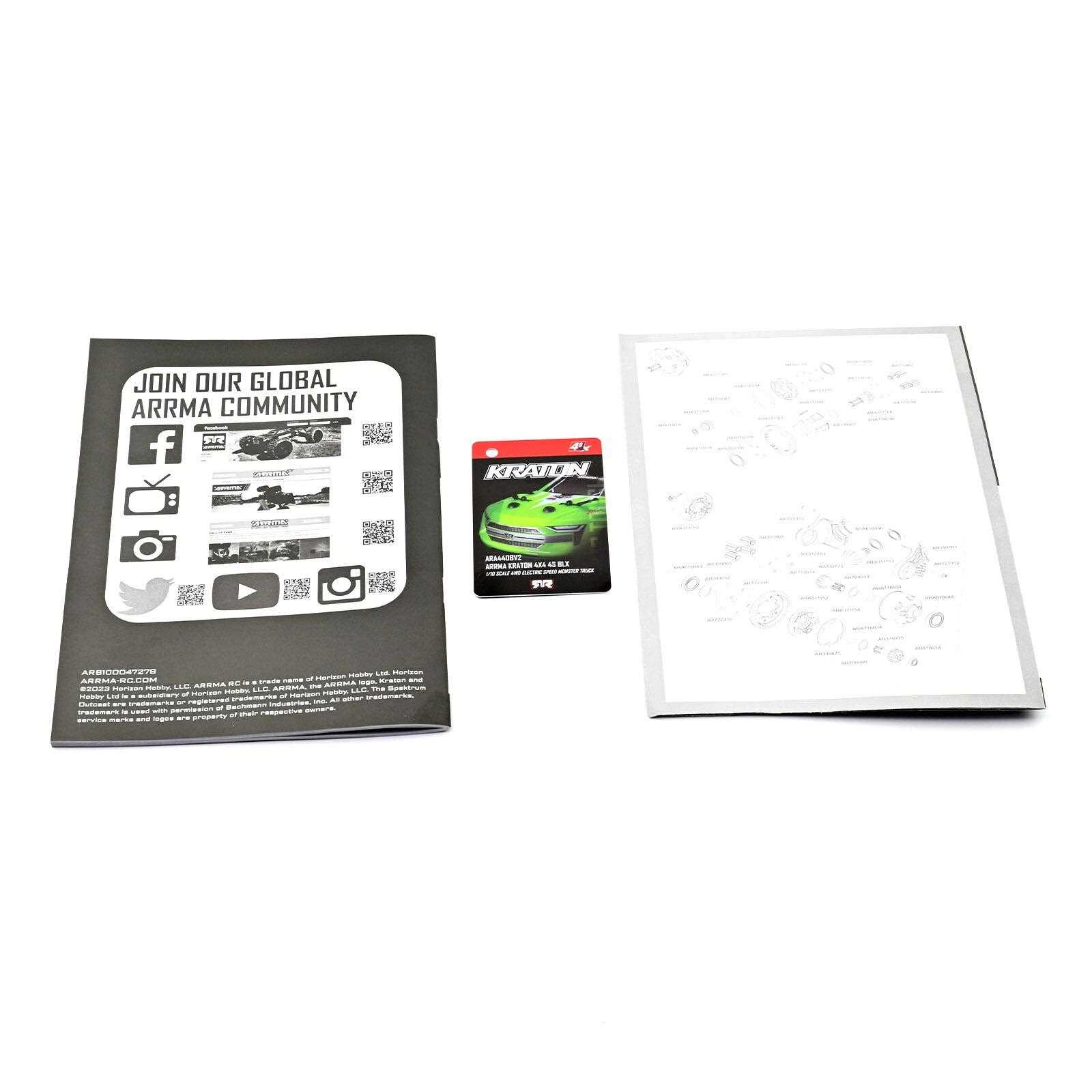 arrma kraton 4s v2 parts diagram