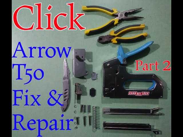 arrow t50x stapler parts diagram