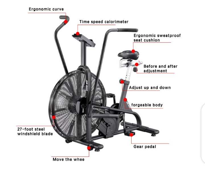 assault air bike parts diagram