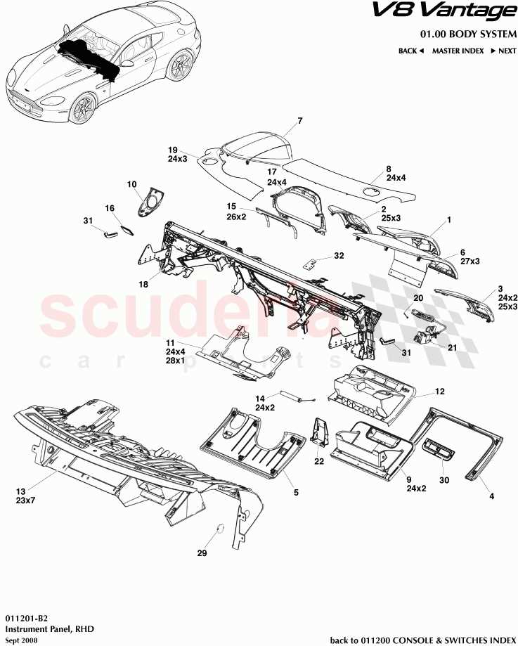 aston martin parts diagram