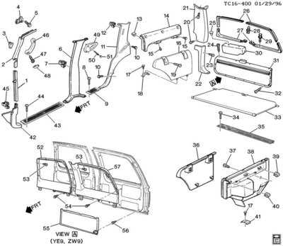 astro van parts diagram