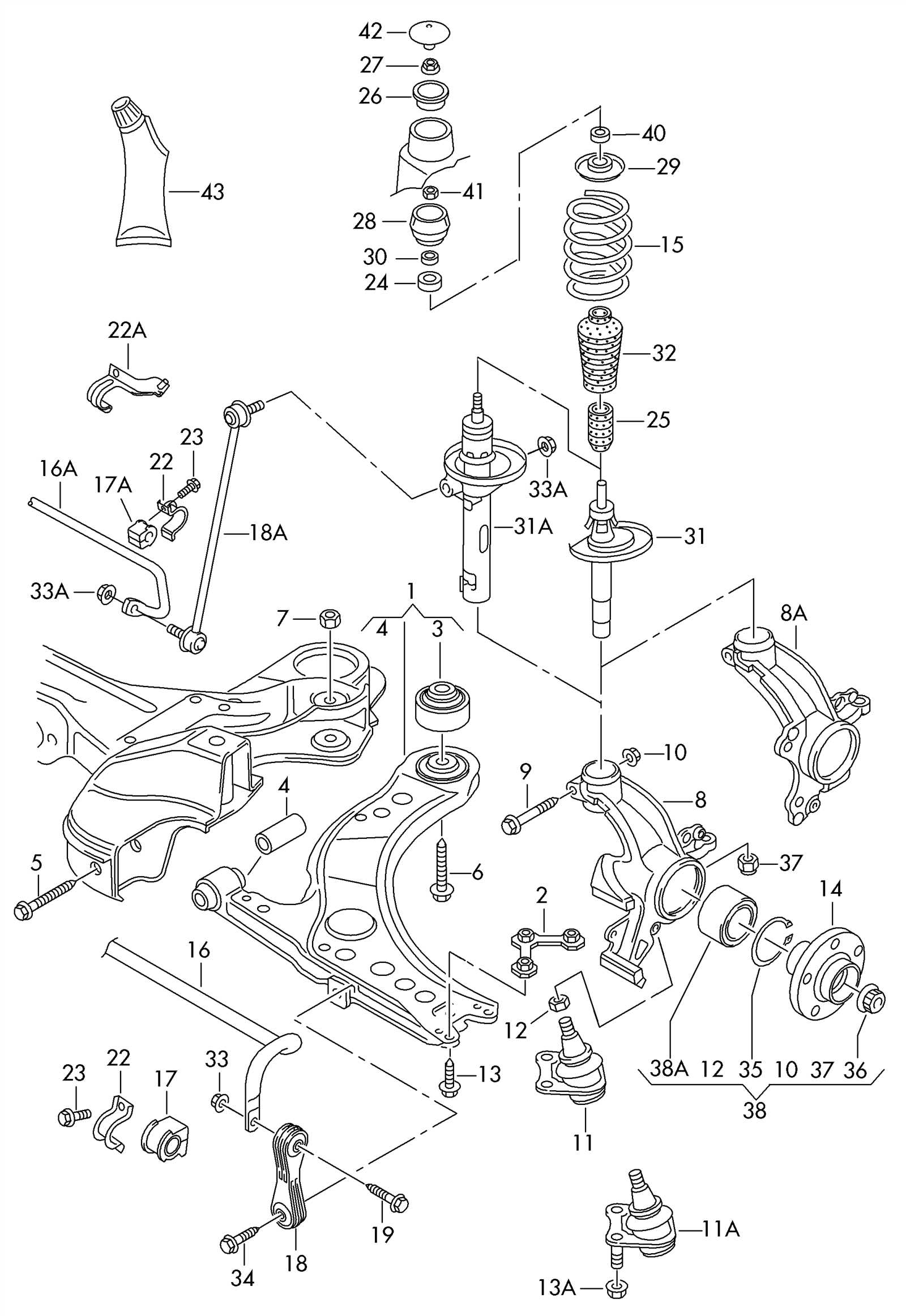 audi a3 parts diagram