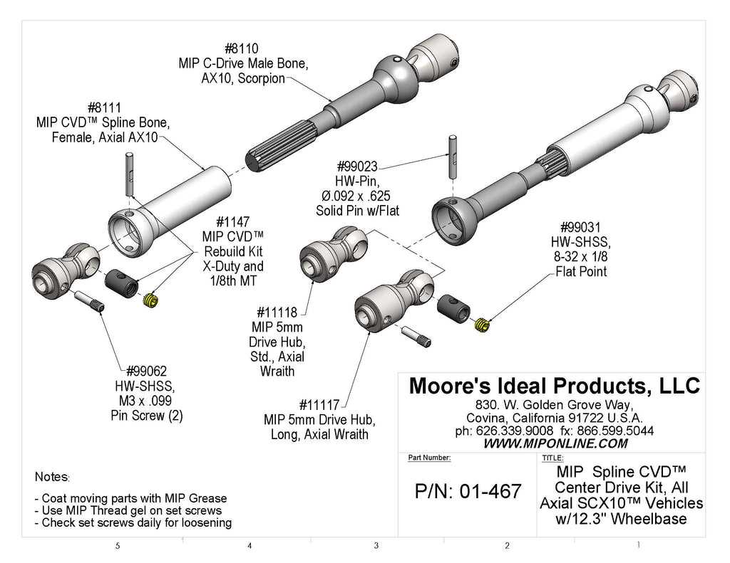 axial wraith parts diagram