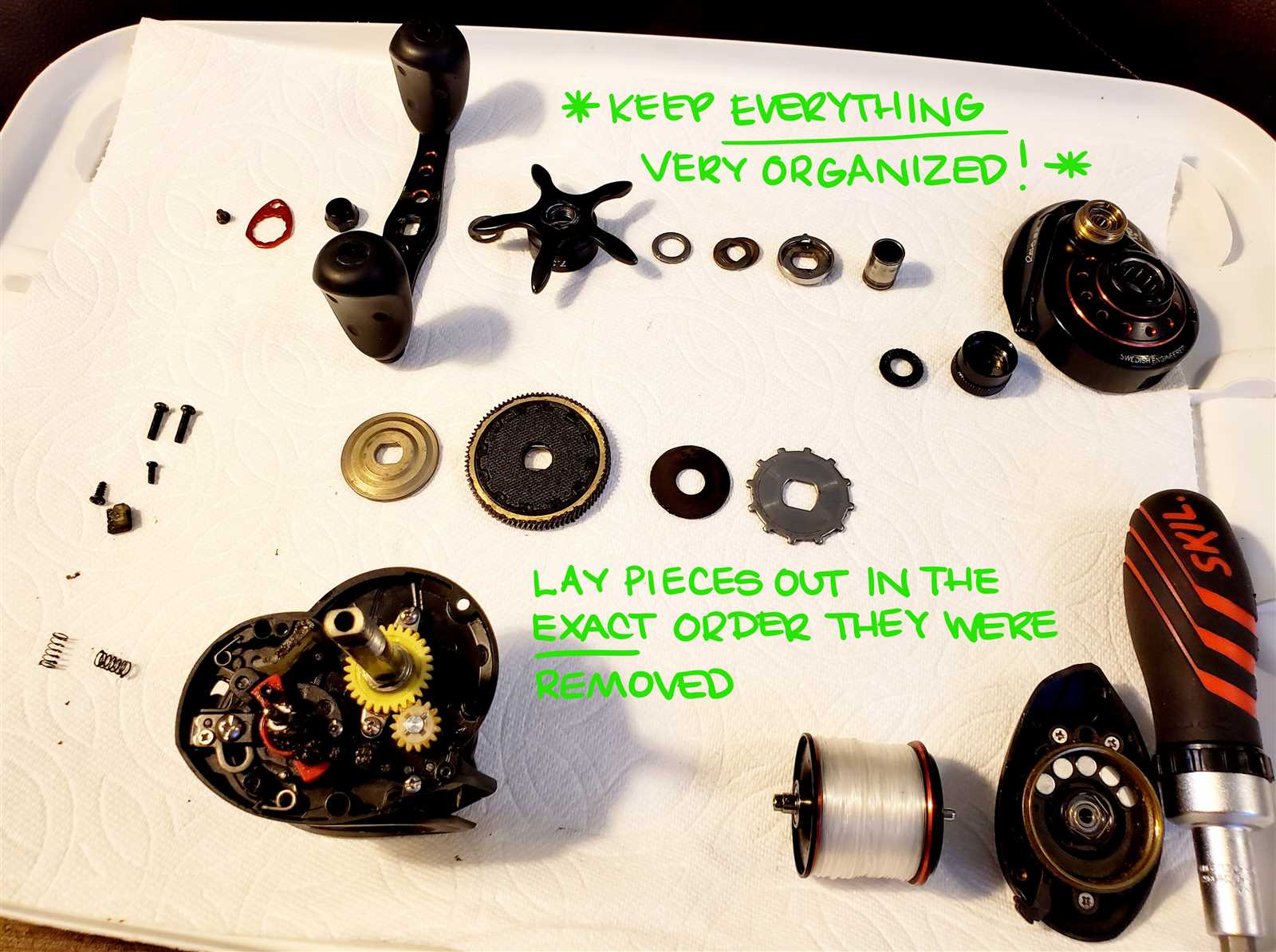 baitcast reel parts diagram