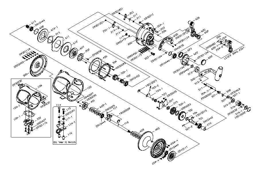 baitcaster abu garcia reel parts diagram