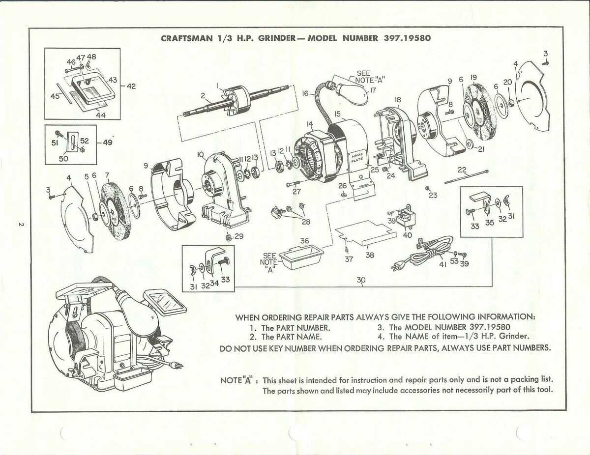 baldor grinder parts diagram