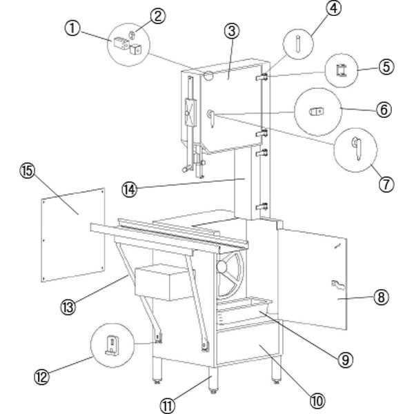 bandsaw parts diagram