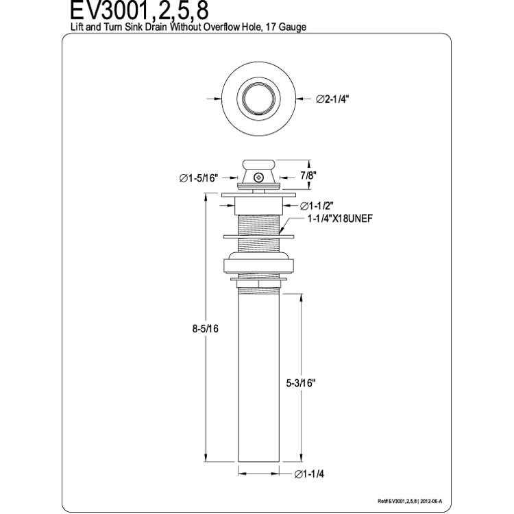 bathroom sink drain parts diagram