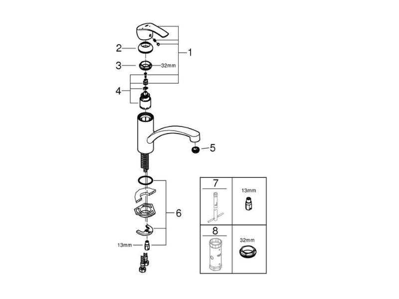 bathroom sink parts diagram