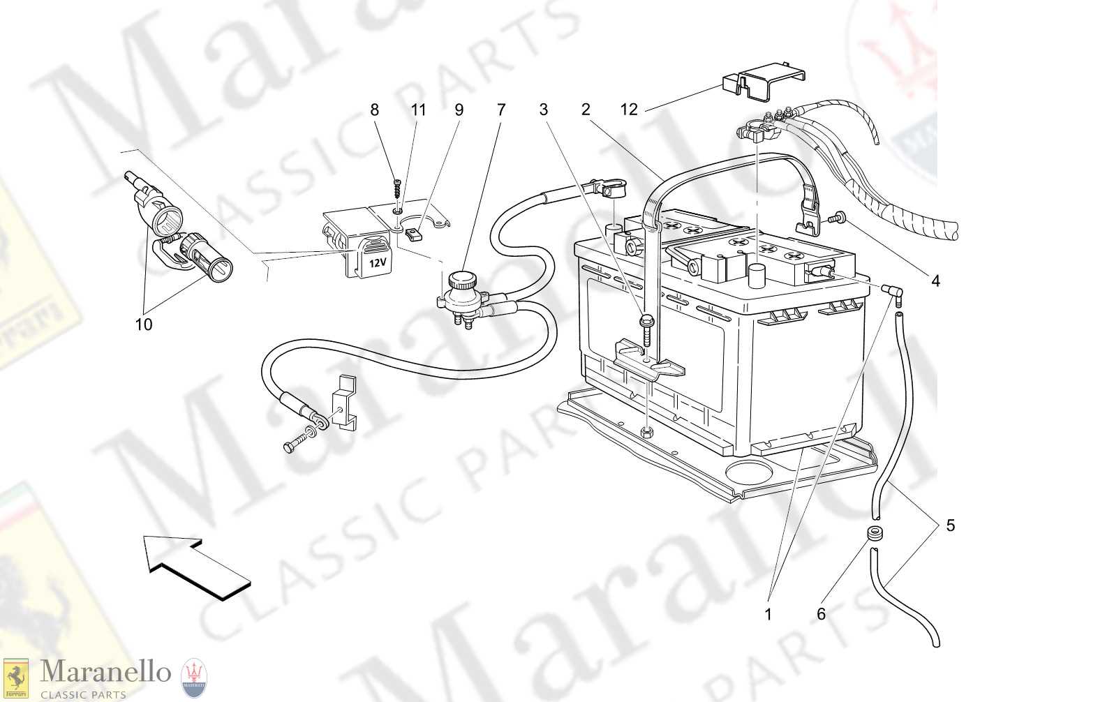 battery parts diagram
