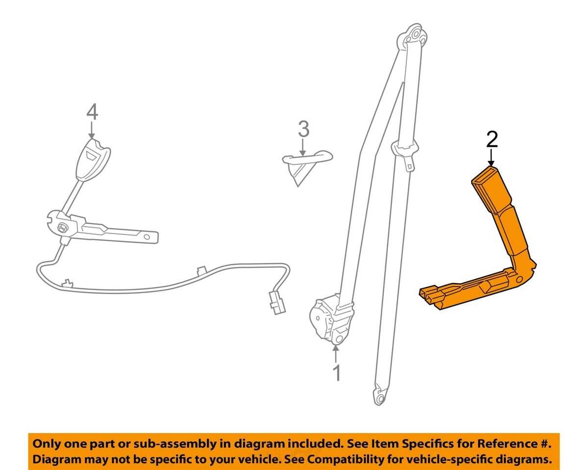 belt buckle parts diagram