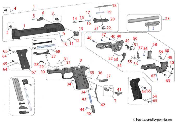 beretta 92fs parts diagram