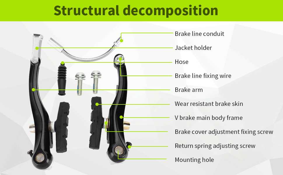 bicycle brake parts diagram