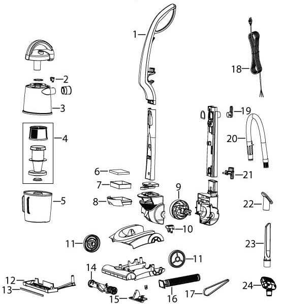 bissell powerforce parts diagram