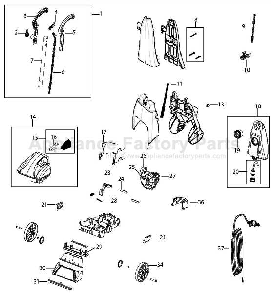 bissell proheat pet parts diagram