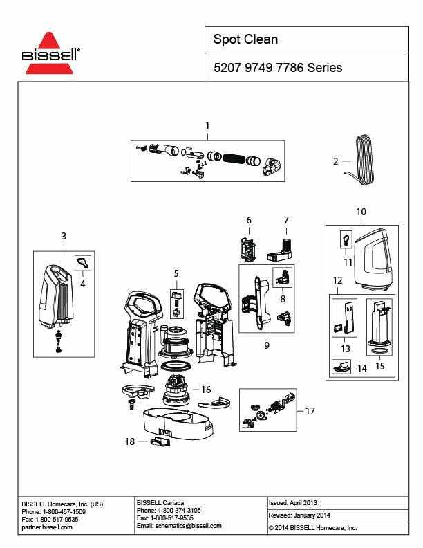 bissell proheat pet parts diagram