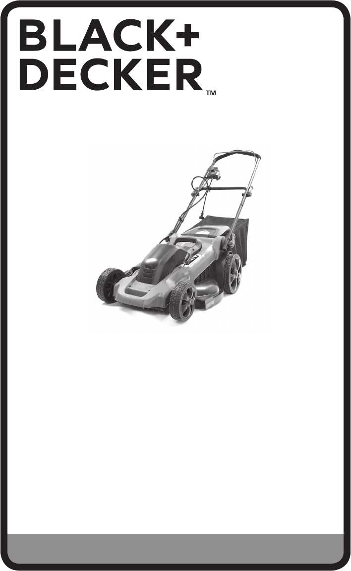 black and decker electric mower parts diagram