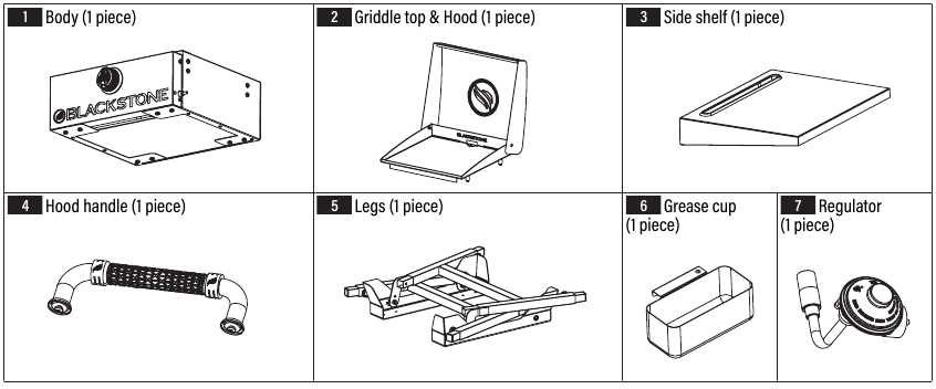 blackstone parts diagram