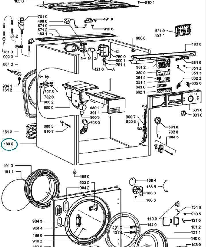 blomberg washing machine parts diagram