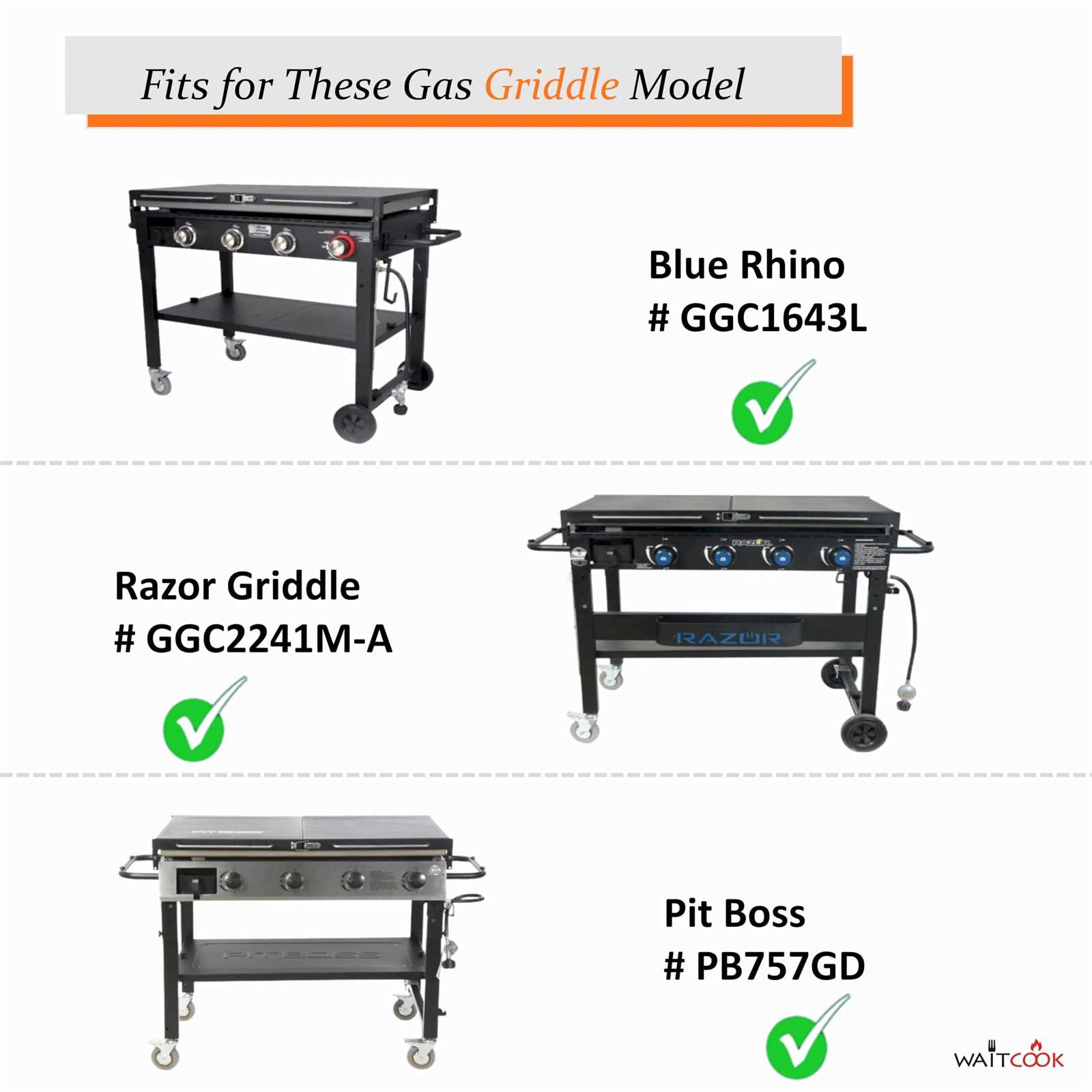 blue rhino razor griddle parts diagram