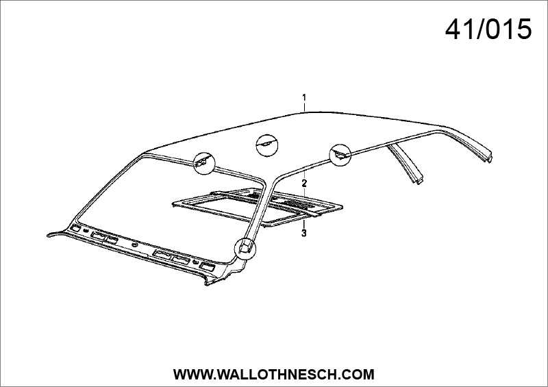 bmw e36 convertible top parts diagram