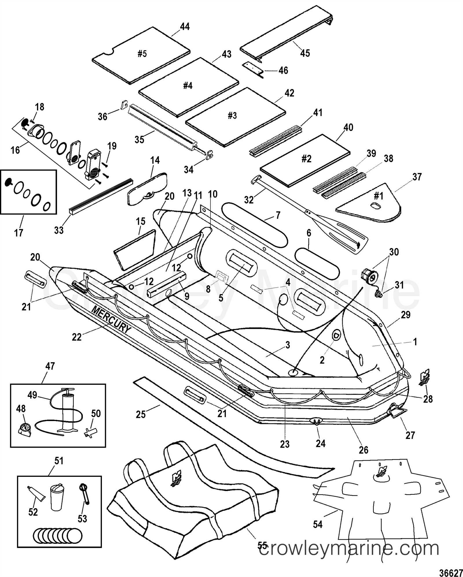 boat parts diagram