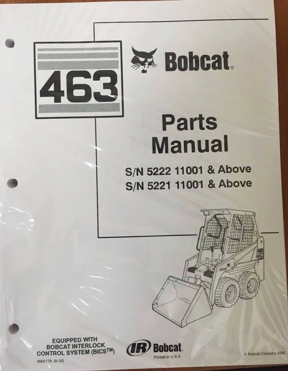 bobcat 463 parts diagram