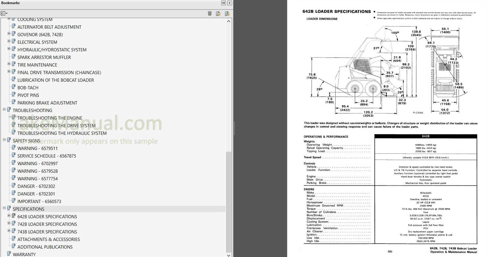 bobcat 642b parts diagram