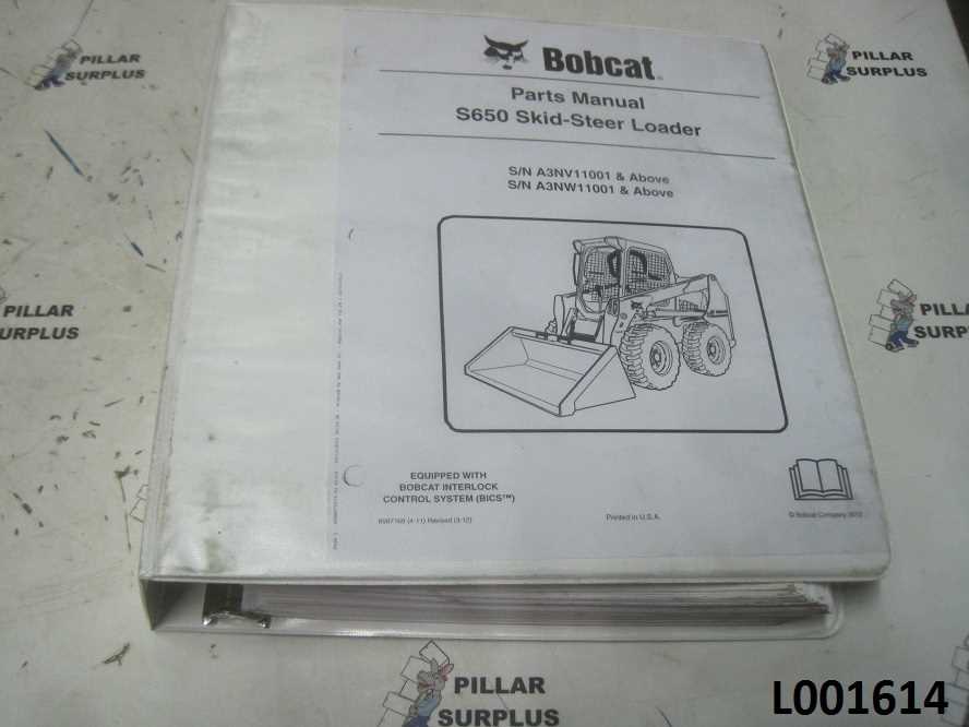 bobcat skid steer parts diagram