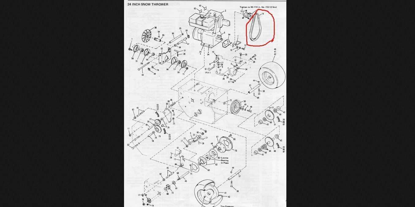 bolens 826 snowblower parts diagram