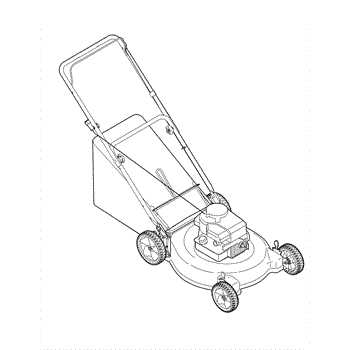 bolens push mower parts diagram