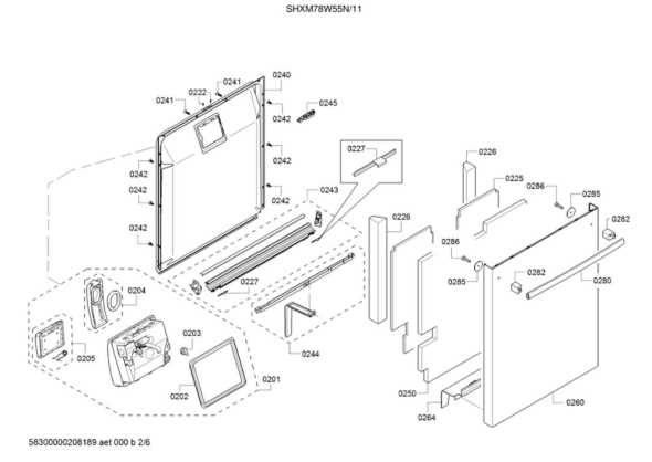 bosch dishwasher silence plus 44 dba parts diagram