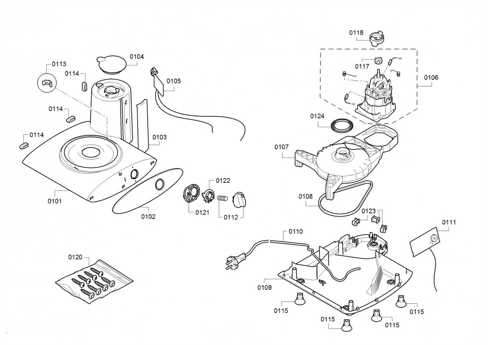 bosch mixer parts diagram