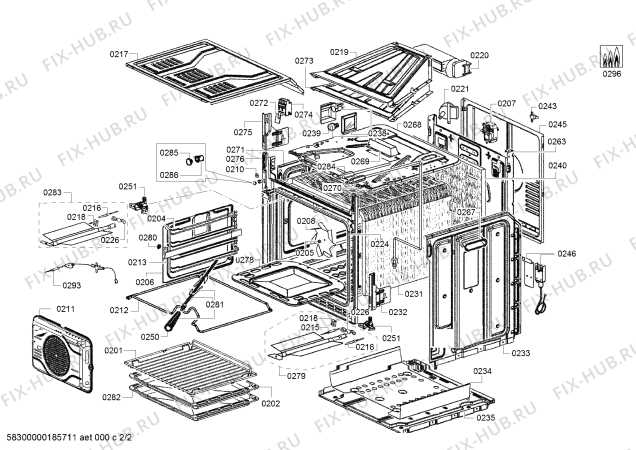 bosch oven parts diagram