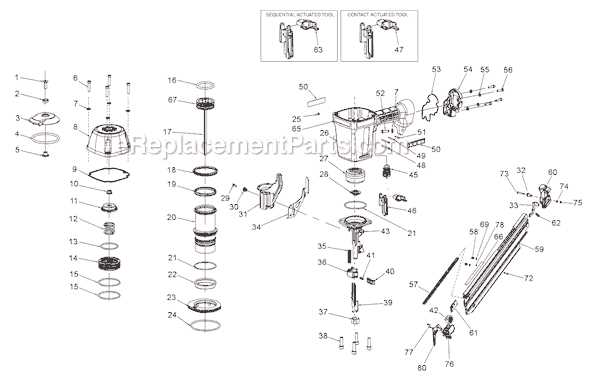 bostitch f28ww parts diagram