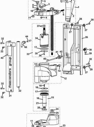 bostitch miii parts diagram