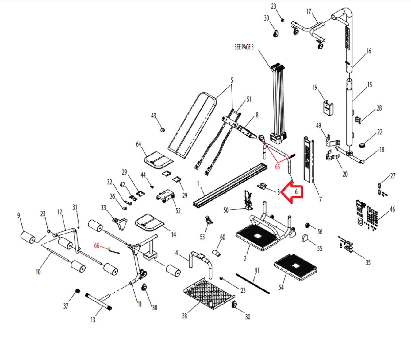 bowflex 552 parts diagram