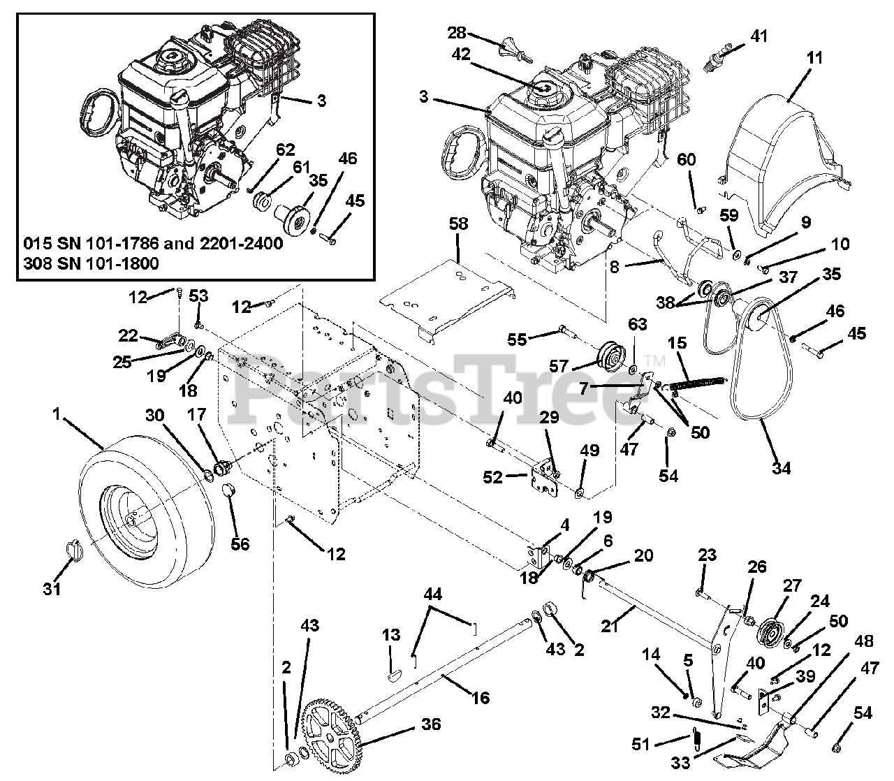 briggs and stratton 1350 snow series parts diagram